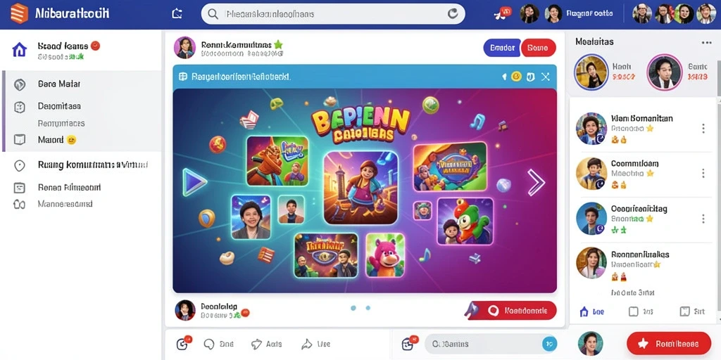 Tampilan antarmuka utama dari AWANLUCK yang menarik.