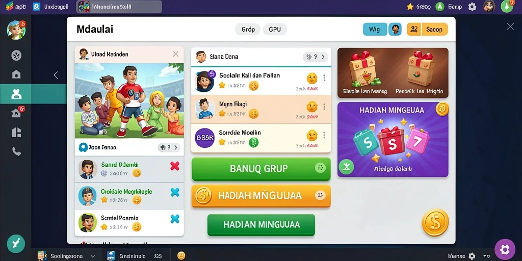 Tampilan antarmuka DUREN777 yang menarik dan cerah.