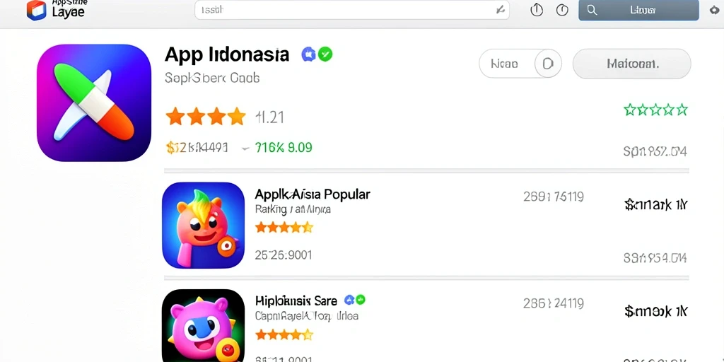Tampilan level yang memukau dan penuh warna.