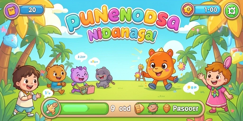 Menampilkan gameplay seru dengan petualangan mencari harta.