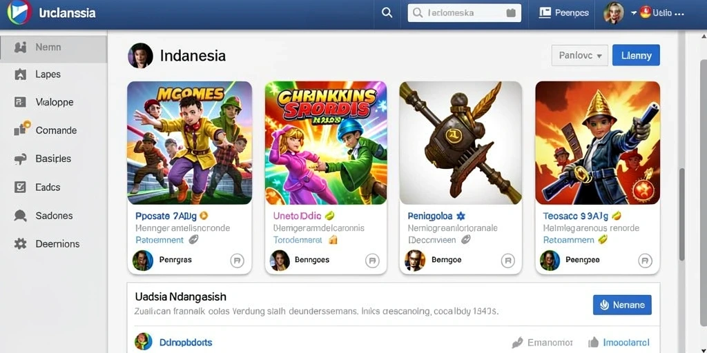 Tampilan pemain dengan karakter unik dan menarik.
