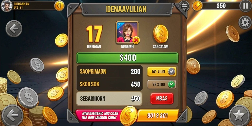 Tampilan menu utama yang menarik dan mudah dinavigasi.