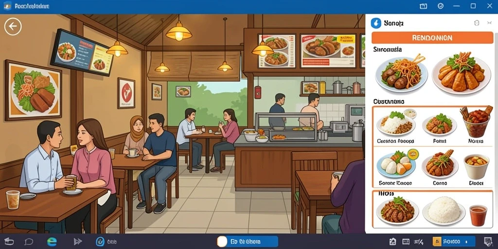 Tangkapan layar menampilkan grafis yang menawan.