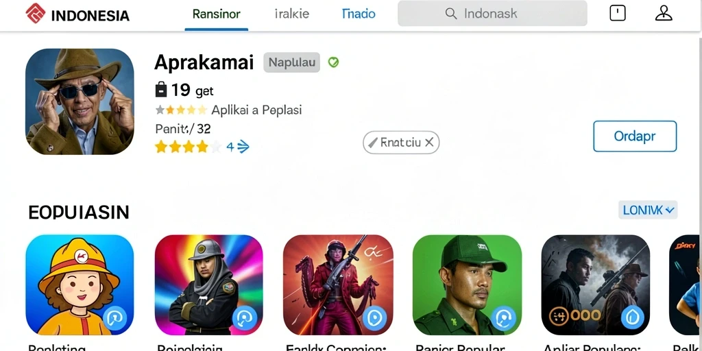 Screenshot tampilan karakter utama dalam V98.