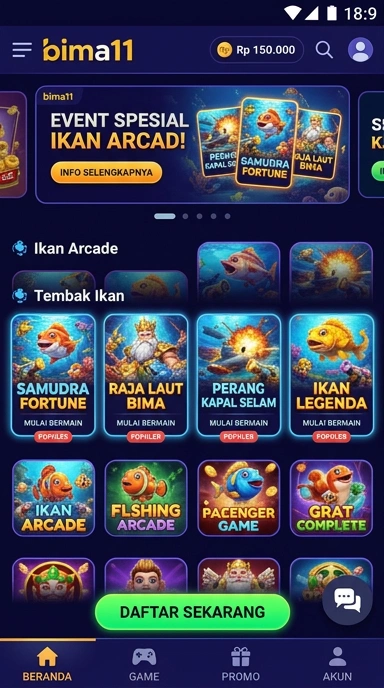 Galeri pratinjau visual bima11 build APK resmi terbaru